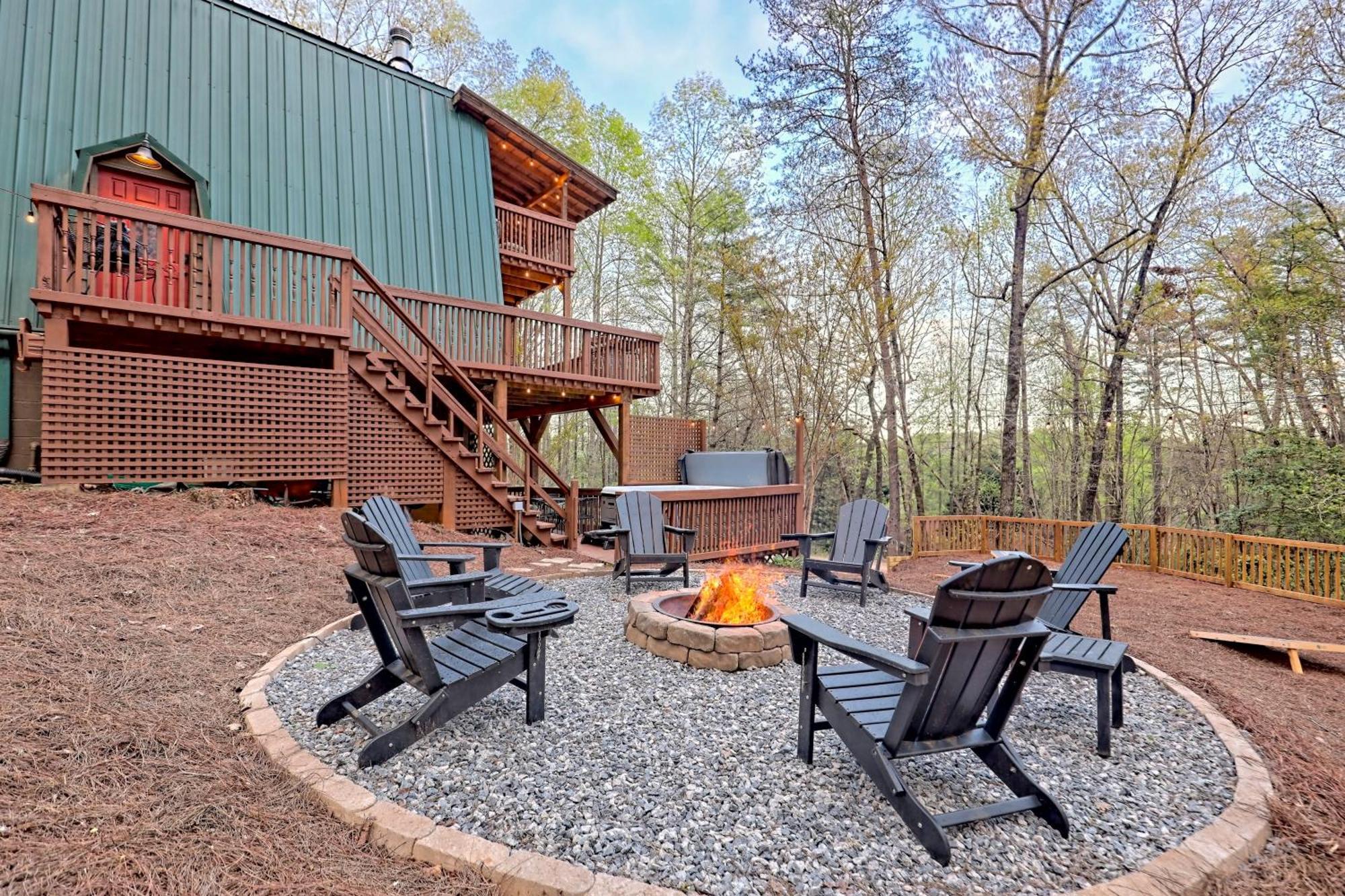 Near Downtown Helen - Hottub, Sauna, Game Room, Fire Pit Экстерьер фото