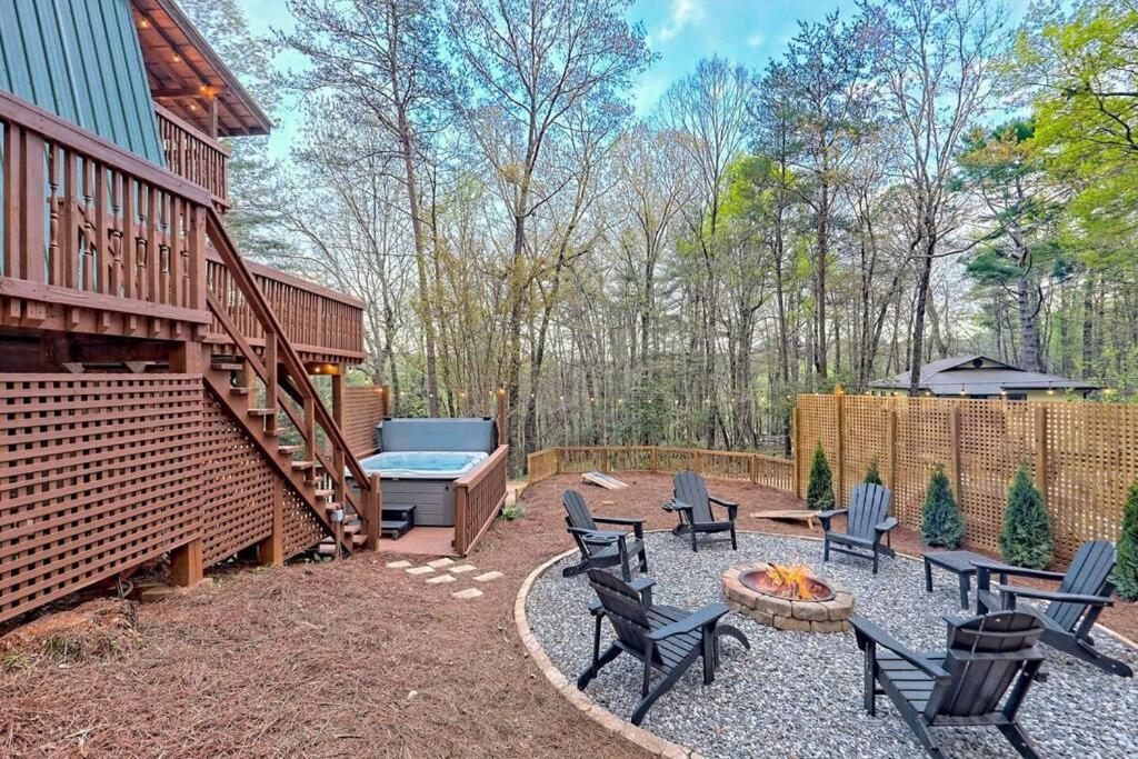 Near Downtown Helen - Hottub, Sauna, Game Room, Fire Pit Экстерьер фото